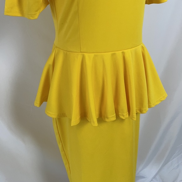 Yellow Spring Maxi Dress Size L - Picture 3 of 8